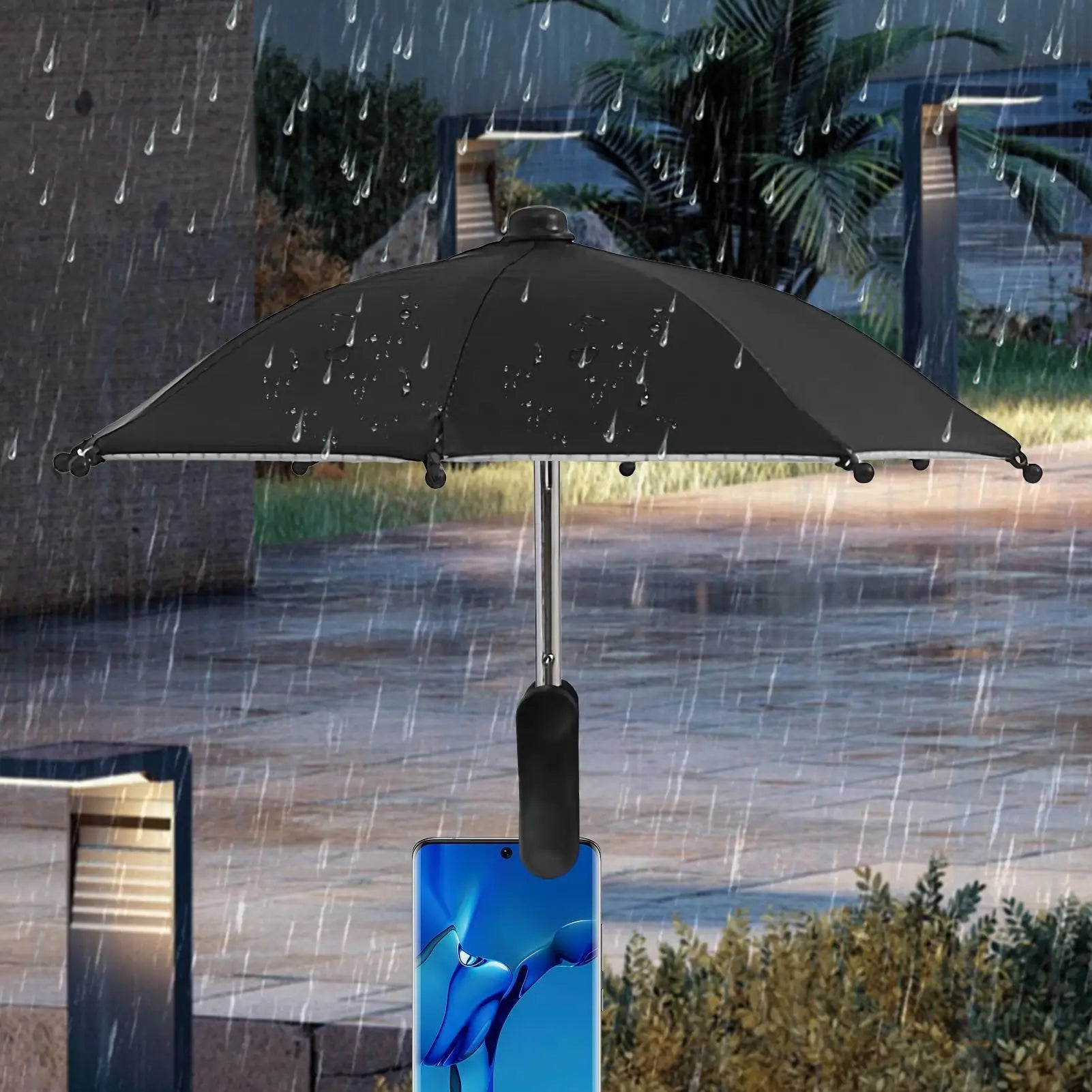 Mini Parasol pour Smartphone avec Clip — Anti-UV & Anti-Reflets