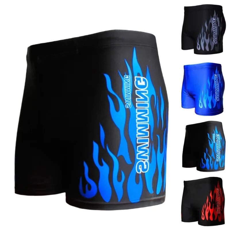 Boxer de Bain Homme — Motif Flamme