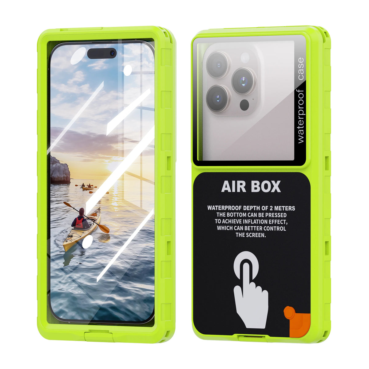 Étui Étanche Shellbox IP68 Universel 6,9" — Transparent, Tactile Sous l’Eau, Avec Lanière