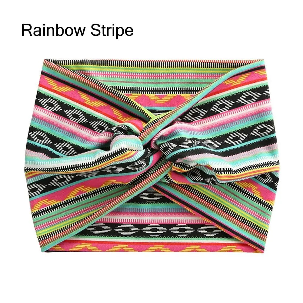 Bandeau Cheveux Torsadé Extra Large — Style Boho, 28 Coloris