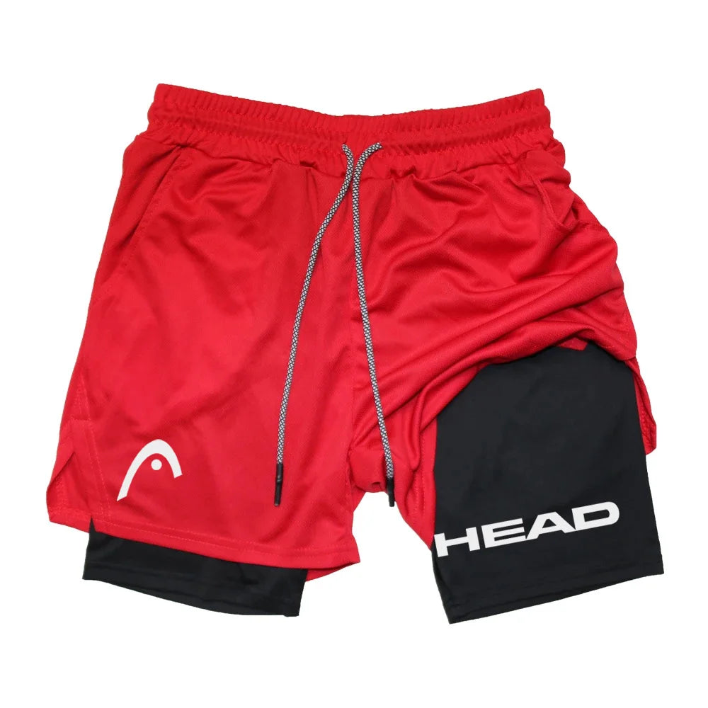 Short Sport 2-en-1 Homme — Séchage Rapide Motif Anime