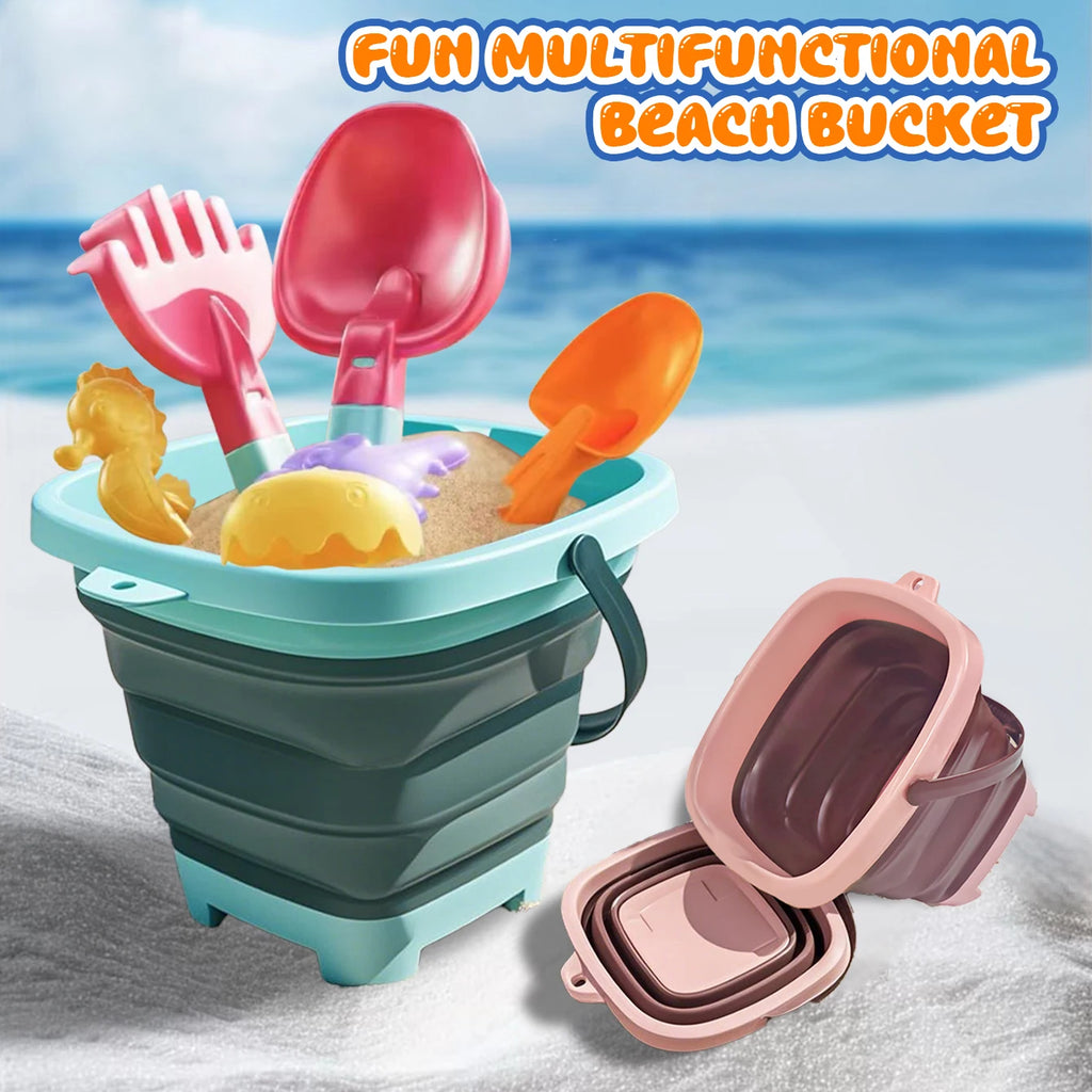 Seau Extensible Multifonction pour Bébé & Enfant — Jouet de Plage & Sable