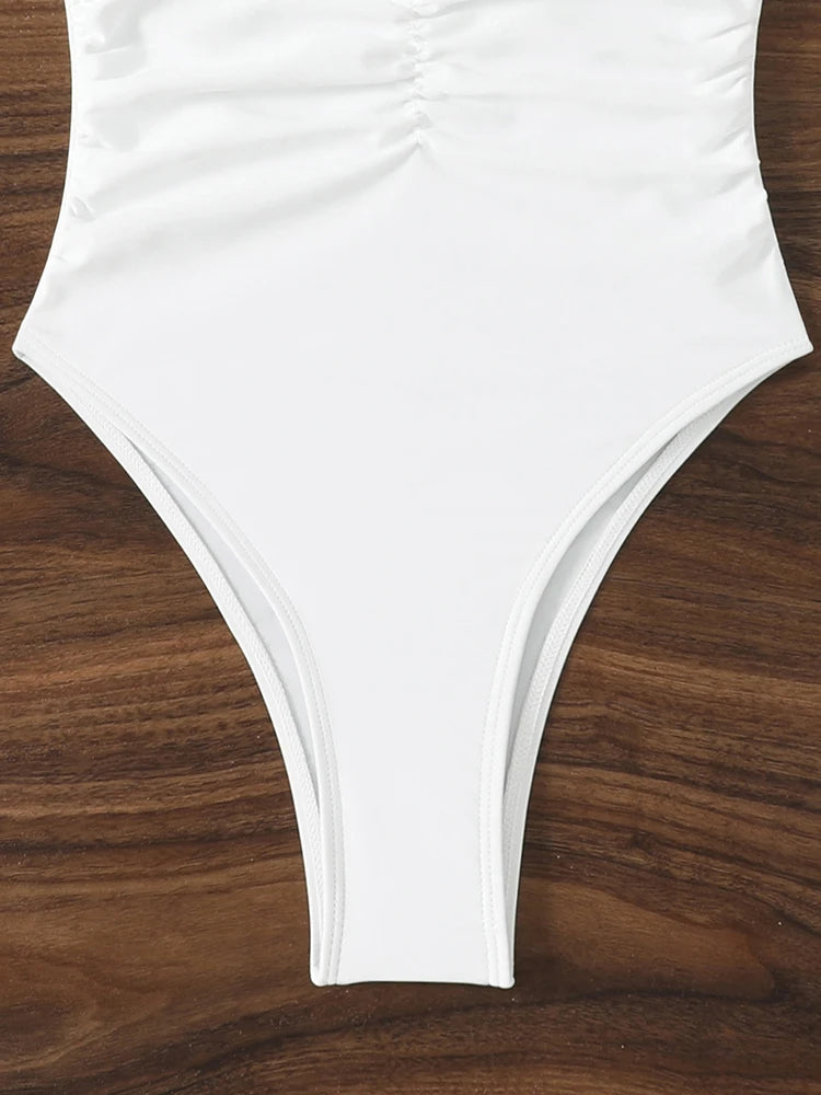 Maillot Une Pièce Halter Col V 2026 — Monokini Tendance Femme