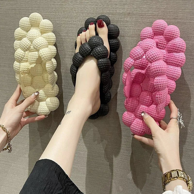 Tongs Femme Style Coréen – Chaussons Plats Massage Antidérapants Maison & Été