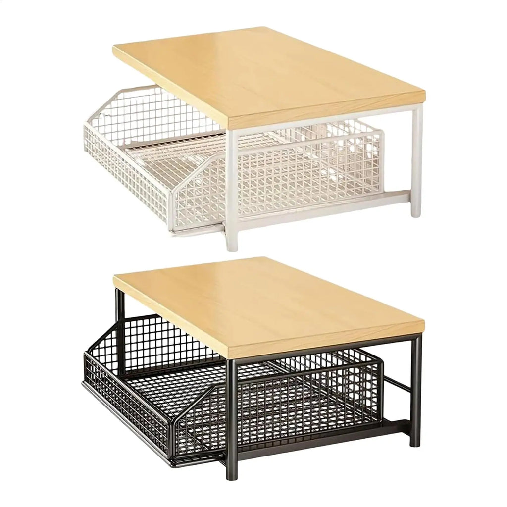 Étagère Cuisine 2 Niveaux – Organiseur Vertical Multifonction