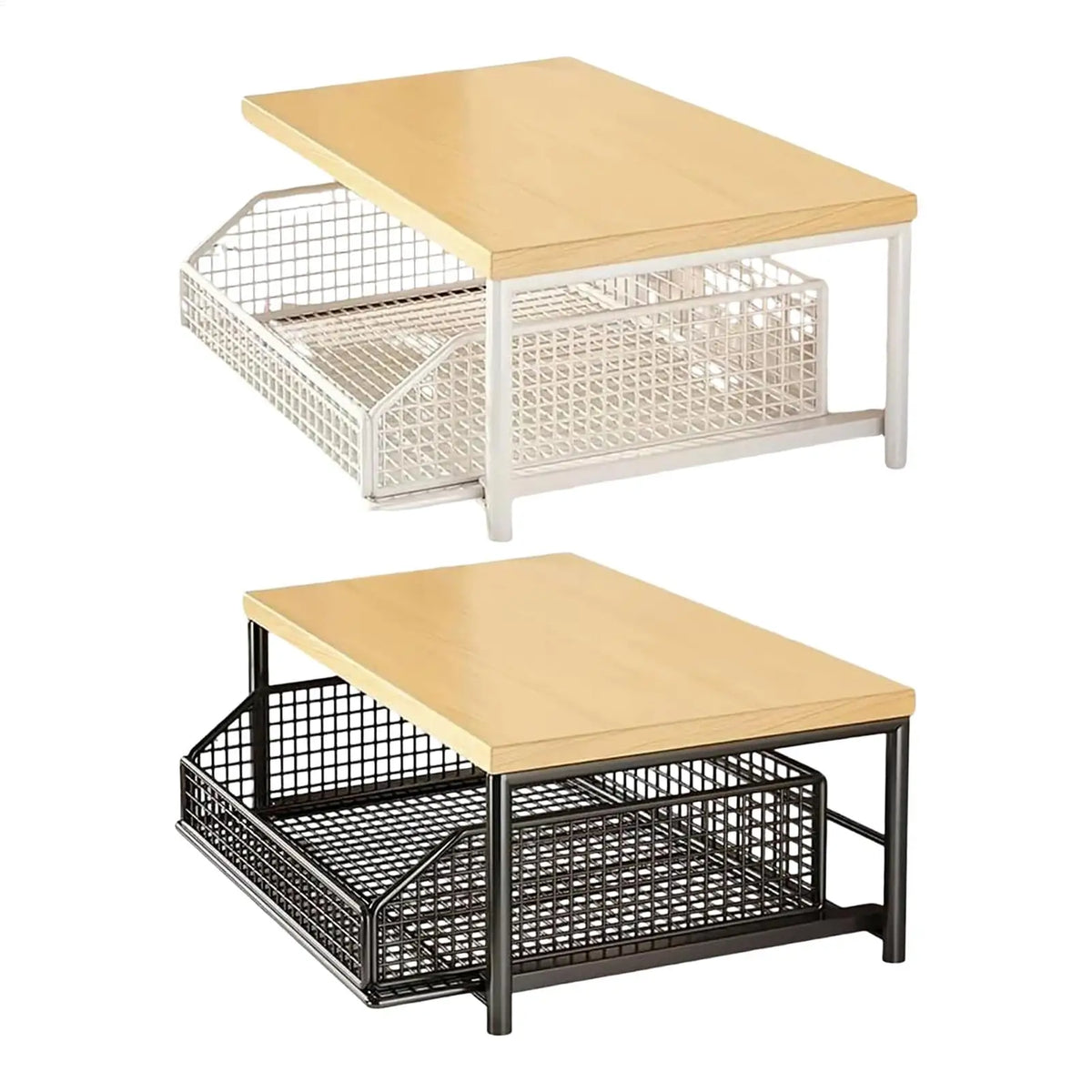 Étagère Cuisine 2 Niveaux – Organiseur Vertical Multifonction
