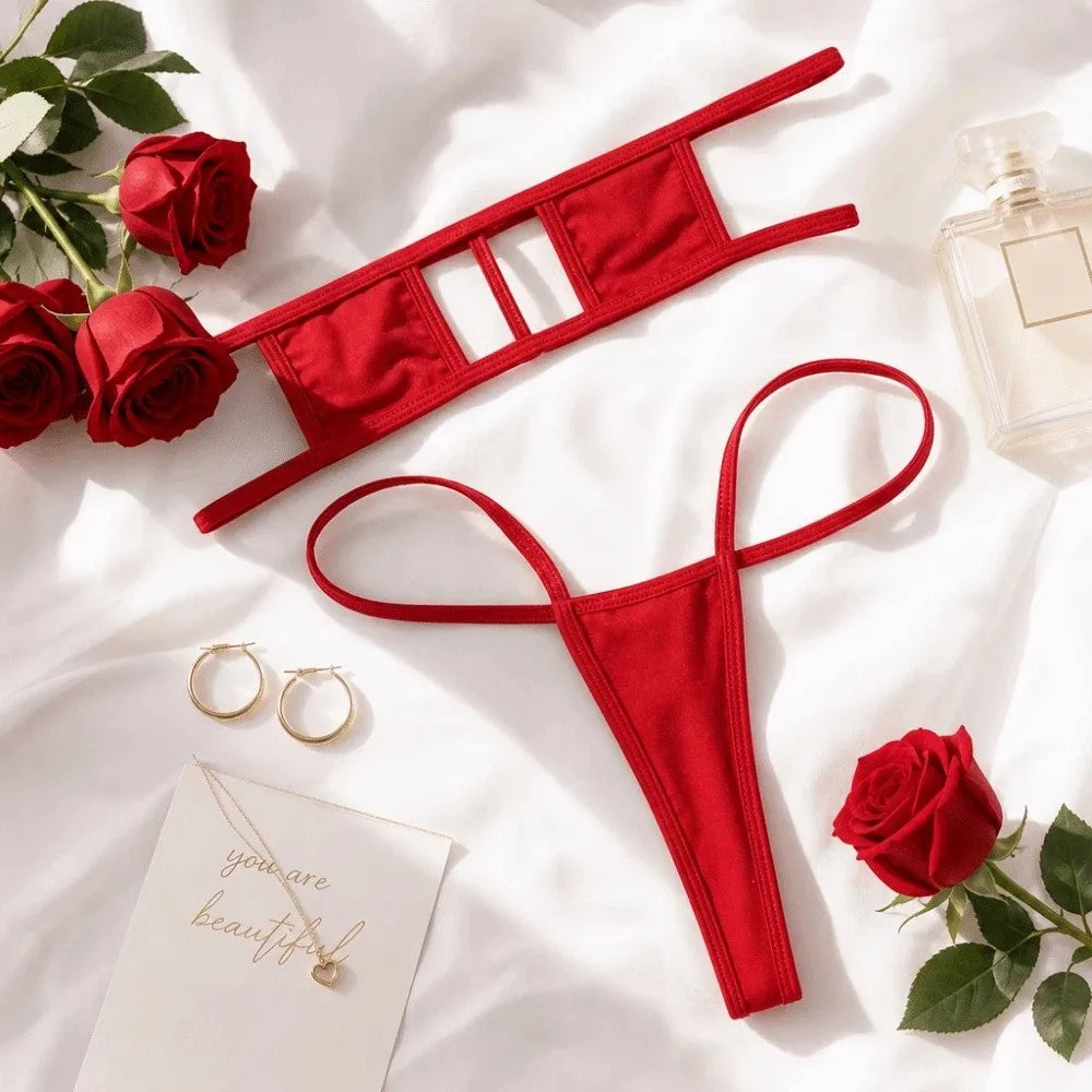 Bikini Cosplay Imprimé Léopard — Lingerie 2 Pièces Femme