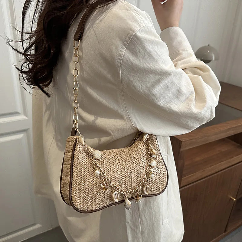 Sac Bandoulière Nylon Léger — Petit Sac Épaule Femme Casual Printemps