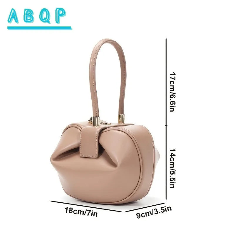 Sac Seau PU Couleur Unie Rétro — Sac À Main & Bandoulière Femme Tendance