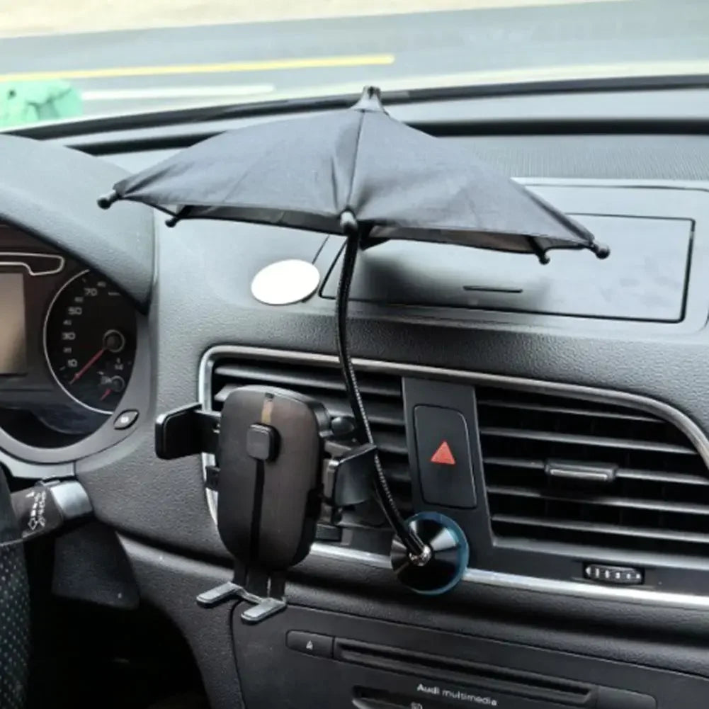 Support Téléphone Parapluie Magnétique 360° — Anti-éblouissement, Voiture / Vélo / Moto