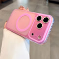 Coque Aurora Laser Gradient MagSafe — iPhone 15 à 17 Pro Max, Candy Color, Chargement Sans Fil