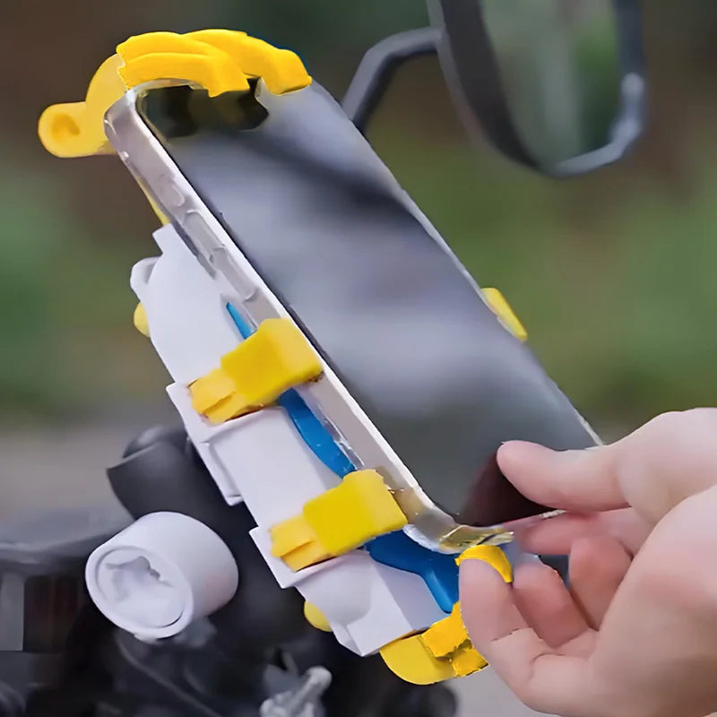Support Téléphone Moto & Vélo avec Pare-Soleil — Anti-Éblouissement, Anti-Pluie, Antichoc