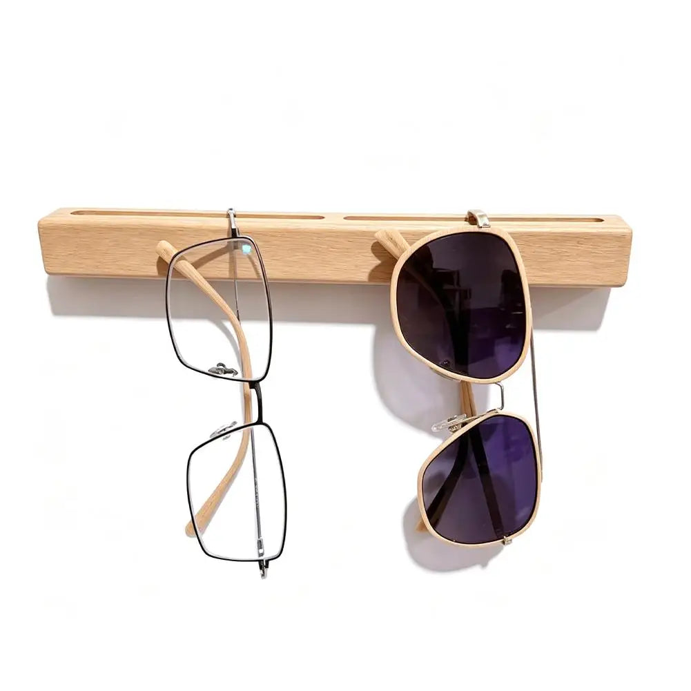 Étagère à Lunettes Murale en Bois – Présentoir Décoratif