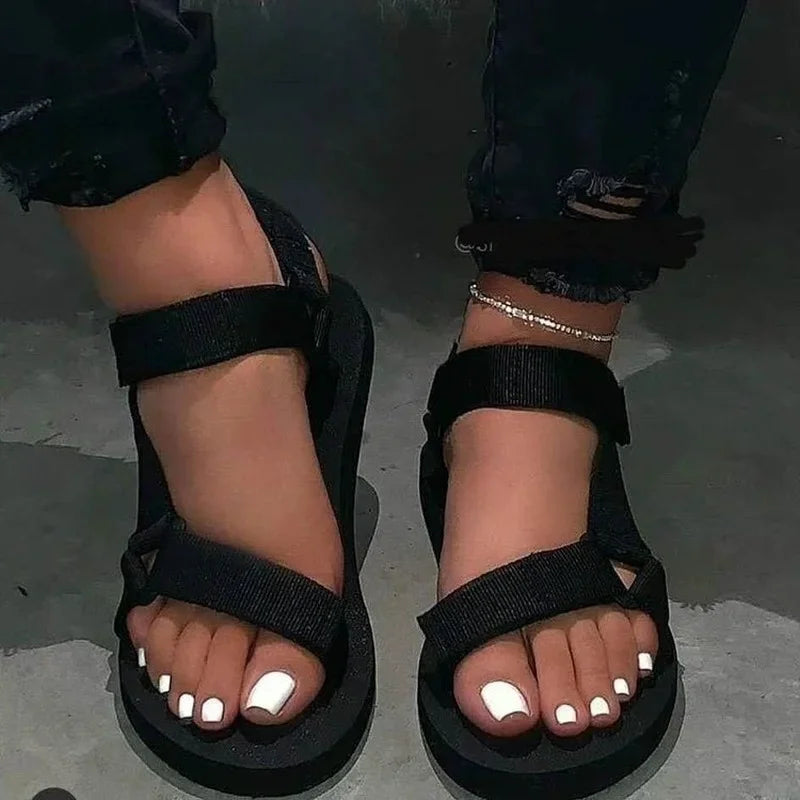 Sandales Plates Femme Été — Sport Casual Antidérapantes Plage