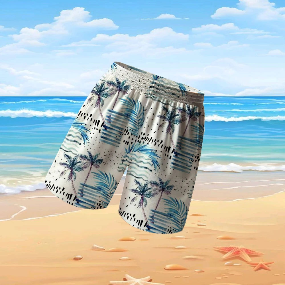 Short Sport Homme – Imprimé Sourire, Séchage Rapide, Grandes Tailles