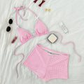 2026 Plaid Swimsuits Tankini Set Female Swimwear Push Up For Beach Swim Wear Two-Piece Bathing Suits Pool Women's Swimming Suit