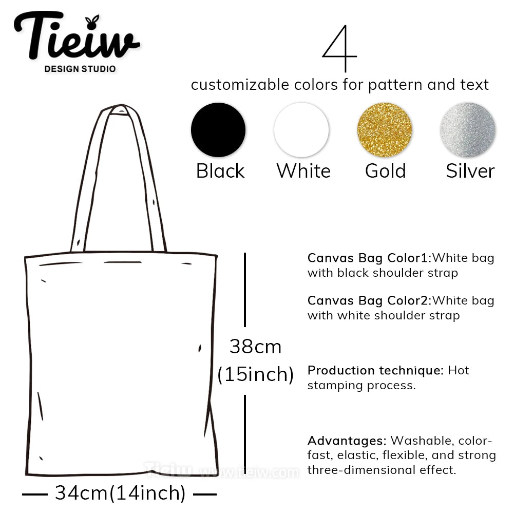 Tote Bag Personnalisé Prénom & Cœur — Sac Canvas Éco-Responsable Cadeau Mariage & Anniversaire