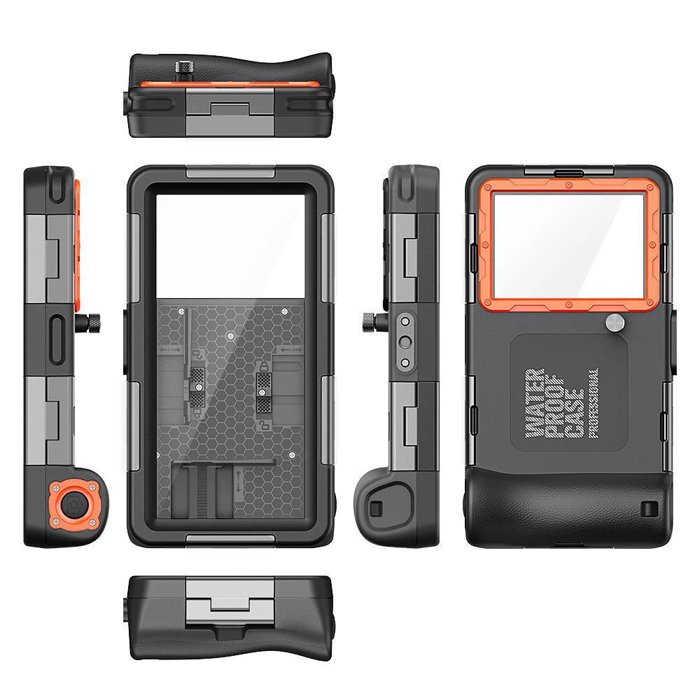 Coque Étanche Shellbox IP68 — 15m/50ft, Anti-Choc, Avec Lanière, Universelle 6,9"