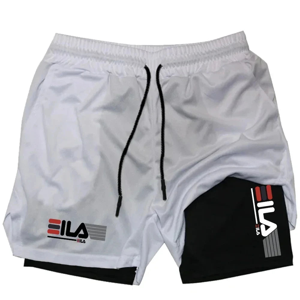 Short Sport 2-en-1 Homme – Respirant & Séchage Rapide
