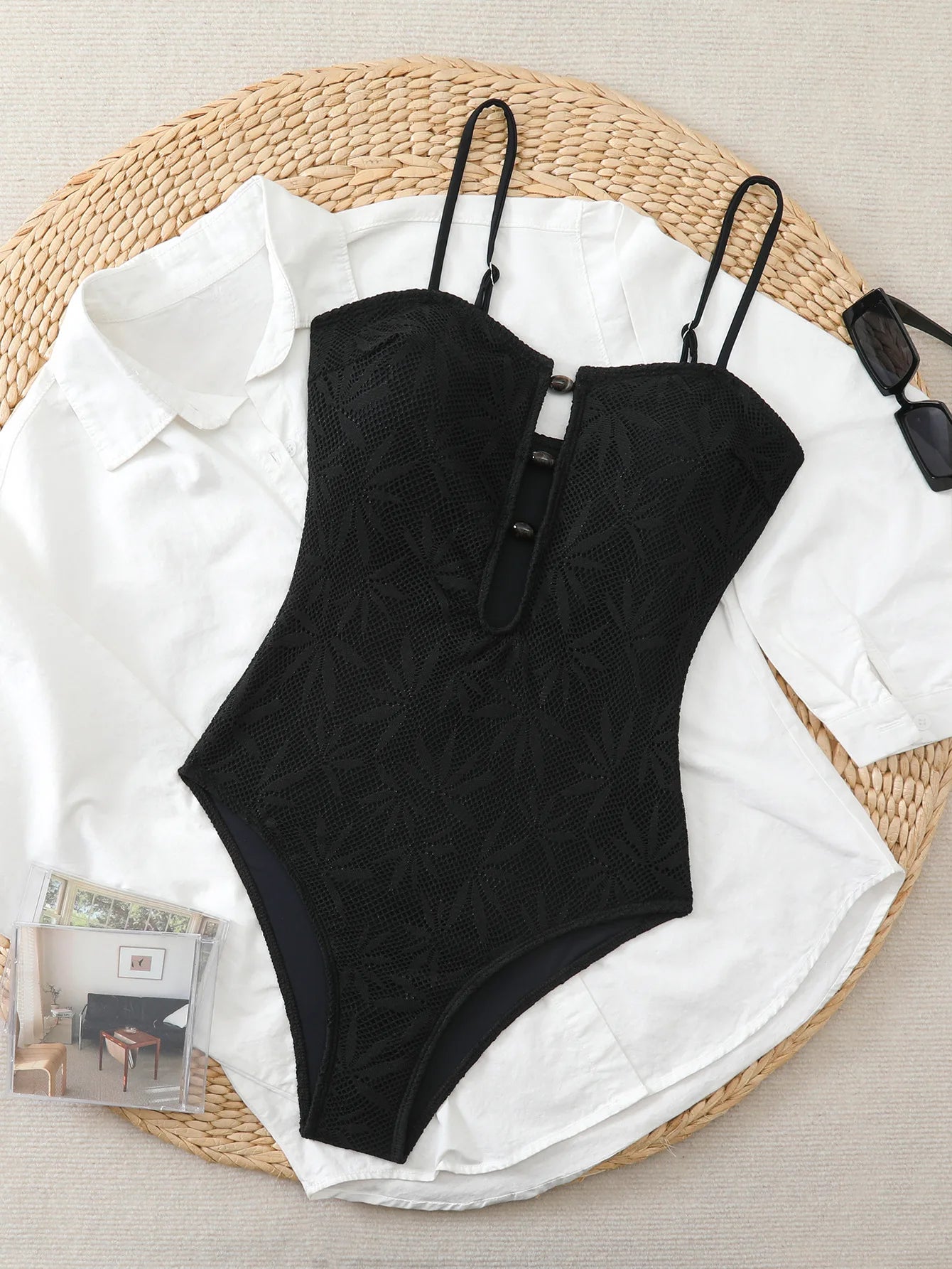 Monokini Boho Strappy Dos Nu 2026 — Maillot Une Pièce Vacances Femme