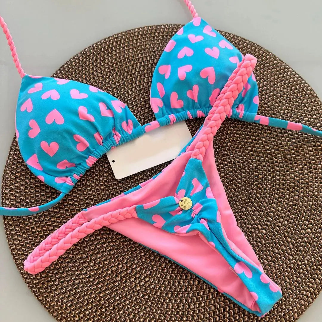 Bikini Femme Imprimé — Bas G-String & Plage