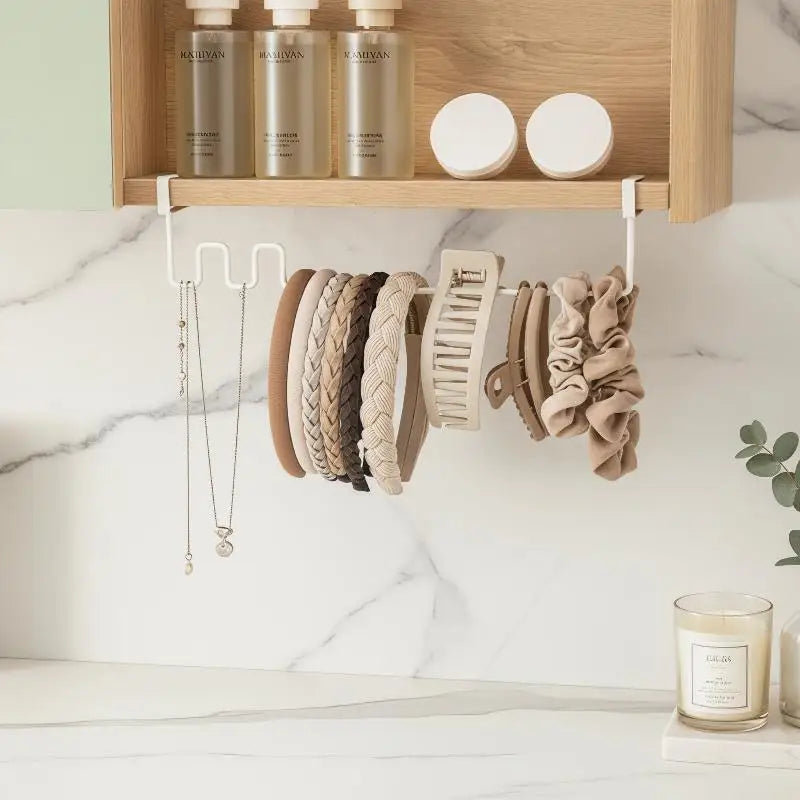 Organiseur Suspendu pour Armoire – Rangement Salle de Bain Sans Perceuse