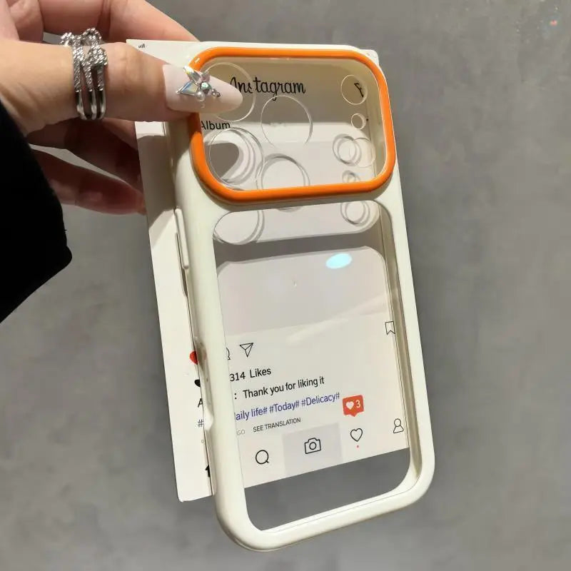 Coque Transparente Candy Color Contrastes — Ultra-Slim Antichoc iPhone 11 à 17 Pro Max