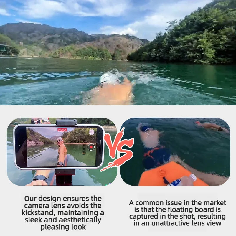 Planche de Natation Flottante avec Support Téléphone