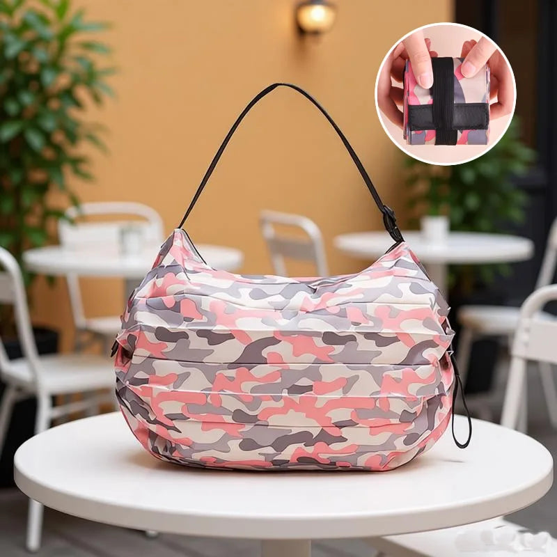 Sac Shopping Pliable Grande Capacité — Tote Bag Nylon Multifonction Plage & Voyage