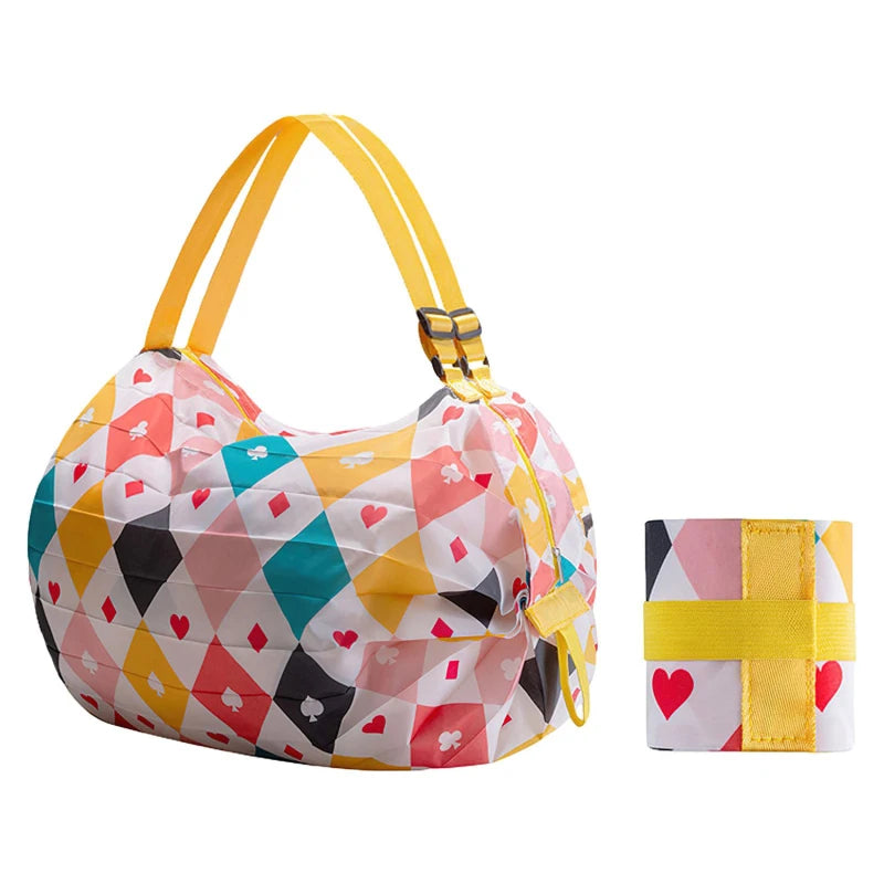 Sac Shopping Pliable Imperméable — Tote Bag Grande Capacité Plage & Courses