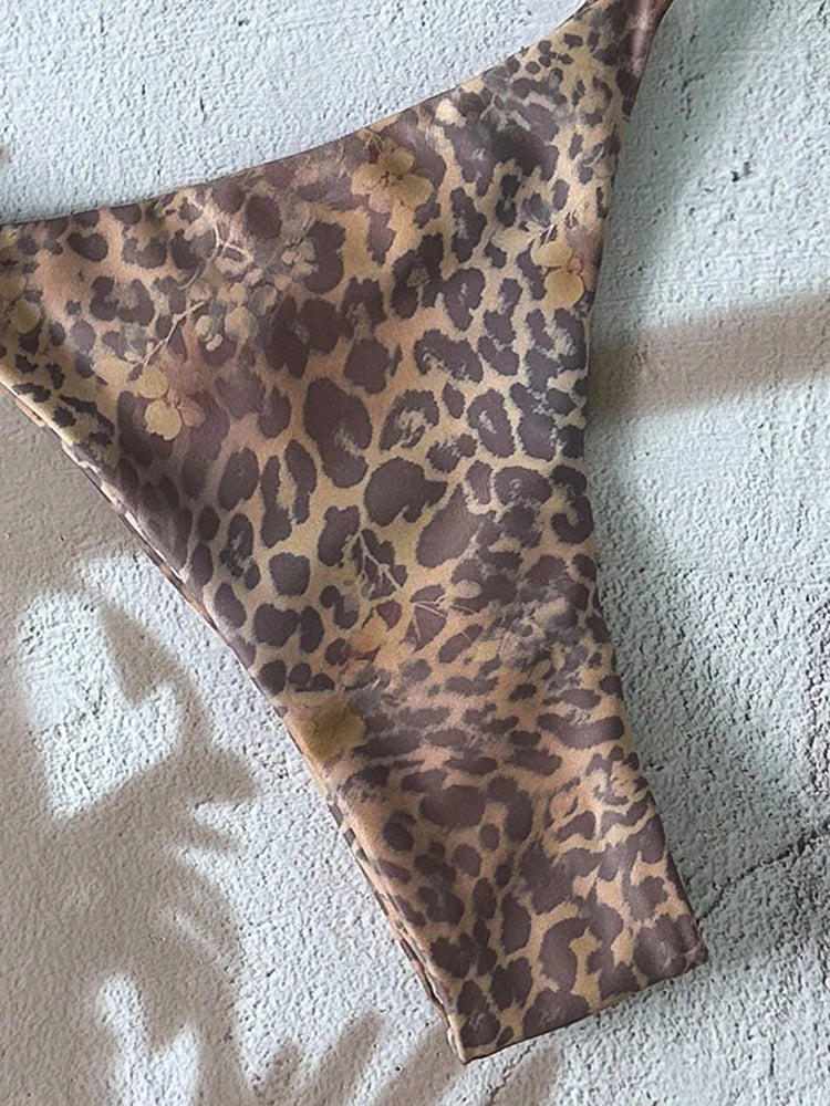 Bikini Push-Up Léopard — Deux Pièces Femme