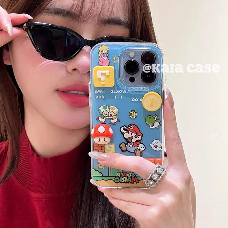 Coque Rigide Acrylique Blanche Motif Jouet 3D Cartoon — iPhone 7 à 17 Pro Max