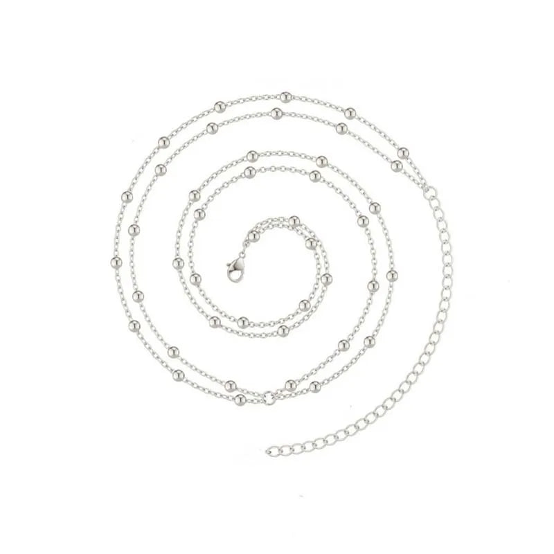 Chaîne de Taille Perlée Dorée — Bijou de Corps Bikini Femme