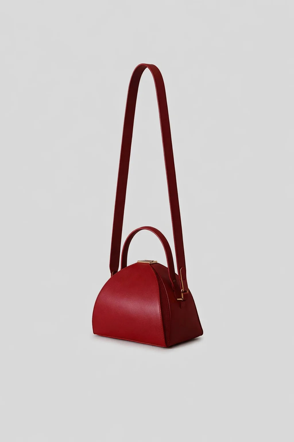 Sac Box Semi-Circulaire — Sac À Main Cuir Vegan PU Femme Forme Originale