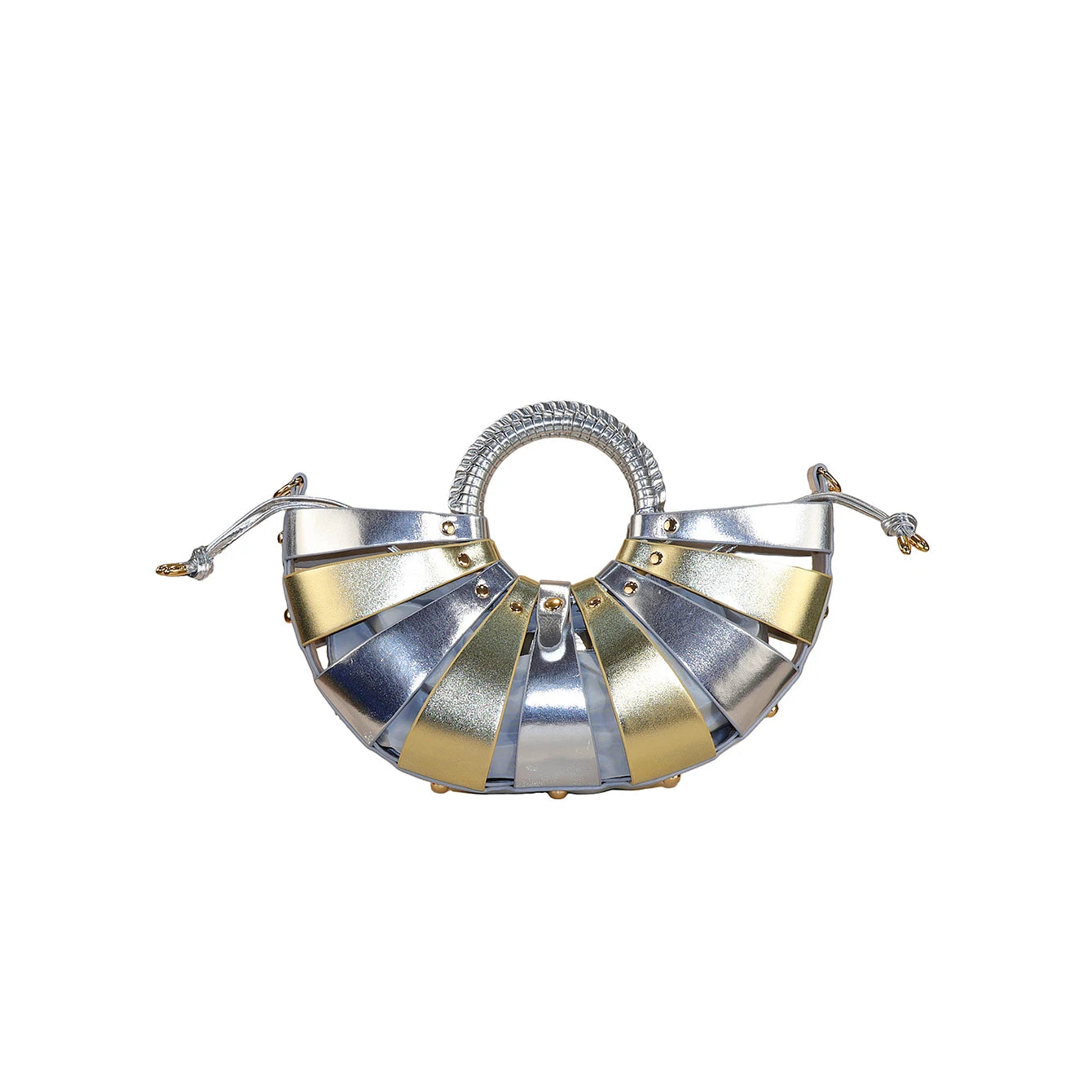 Sac Baguette Circulaire Cuir PU — Sac À Main Femme Style Rétro Luxe Grande Capacité