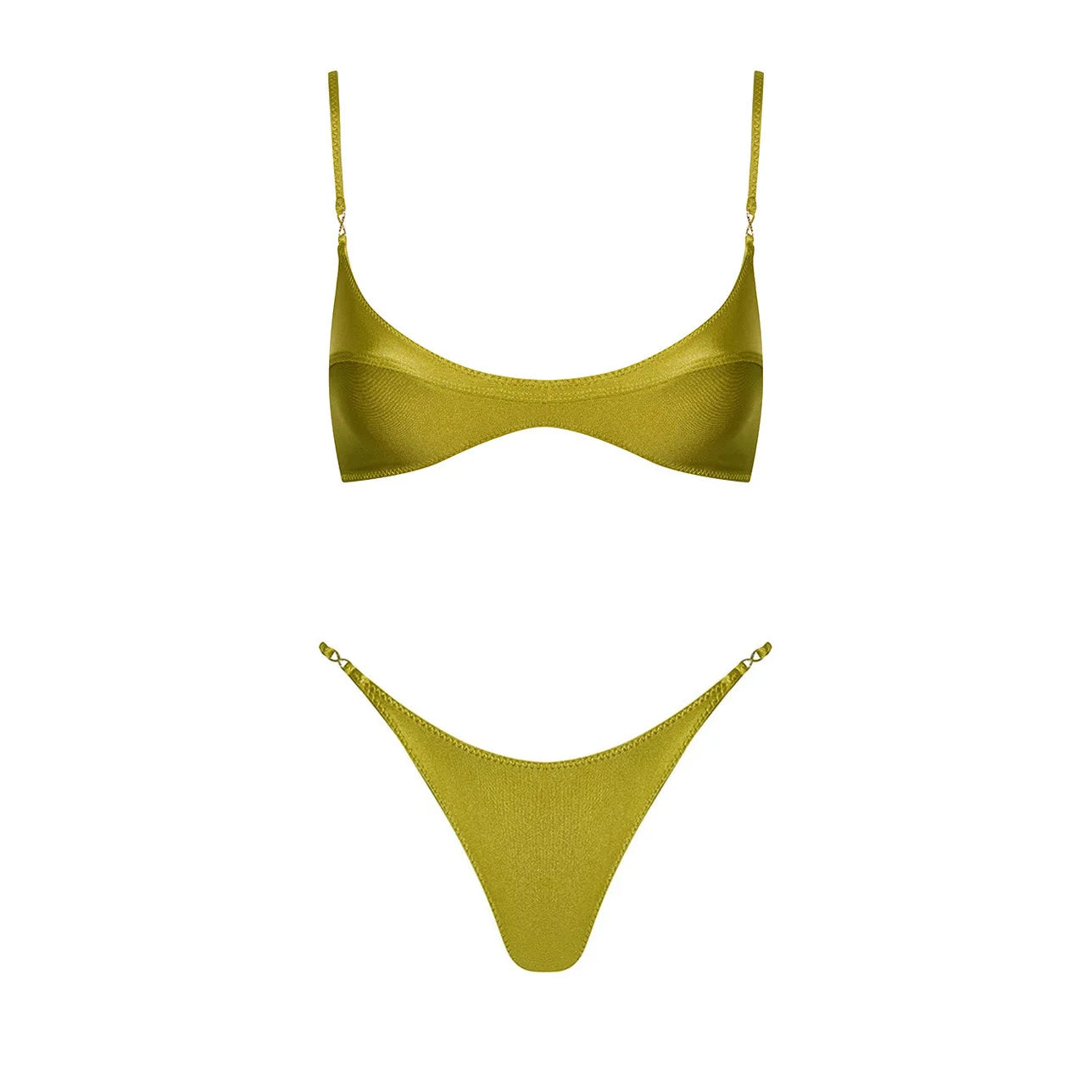 Maillot de Bain Deep V avec Jupe Longue — Ensemble 2 Pièces Femme