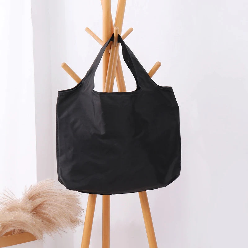 Grand Sac Shopping Éco-Responsable Pliable — Tote Bag Oxford Réutilisable