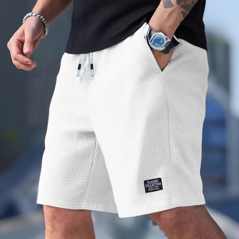Short Homme Casual Plage Sport — Tissu Texturé Respirant