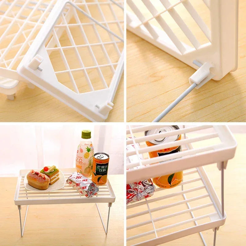 Étagère Organiseur de Placard & Cuisine Pliable – Réglable, 3 Tailles
