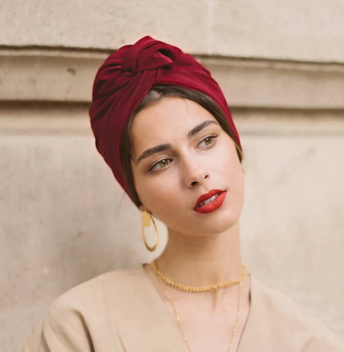 Turban Vintage Style Français — Bandana Headband Femme
