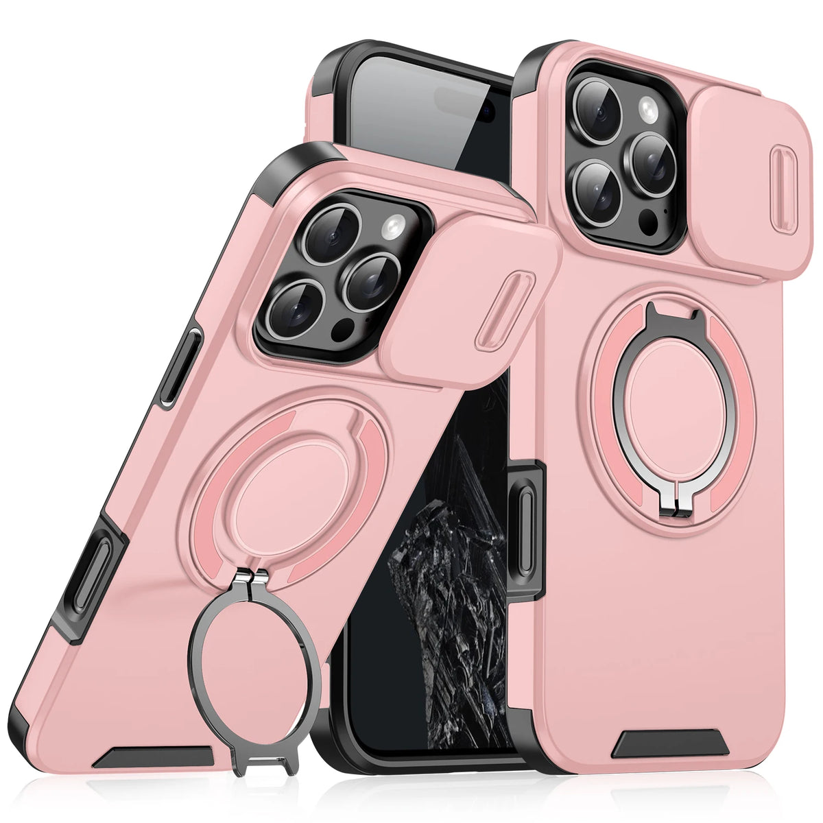 Coque Blindée MagSafe Slide Camera – Compatible iPhone 11 à 17 Pro Max