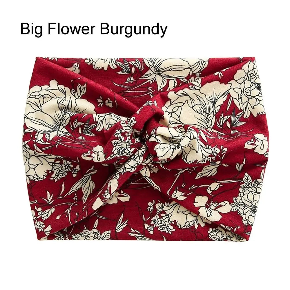 Bandeau Cheveux Torsadé Extra Large — Style Boho, 28 Coloris