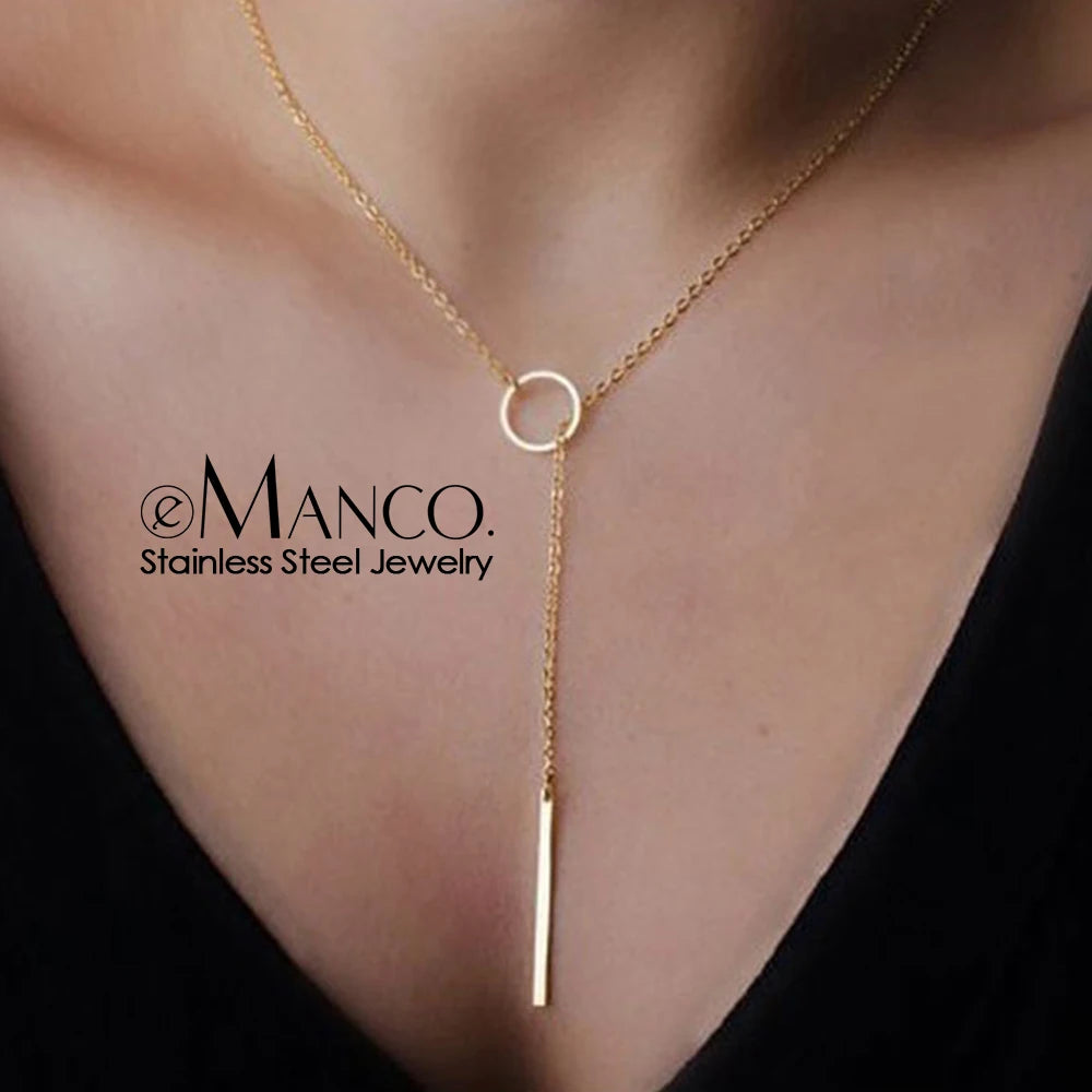 Collier Perle Clavicule Feuille — Chaîne Longue Pendentif Femme Minimaliste