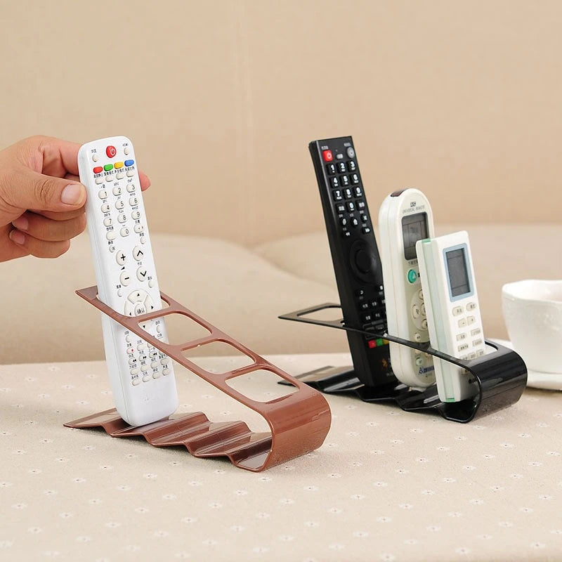 Organiseur Télécommandes 4 Compartiments Bureau — Range-Télécommandes Plastique Multifonction