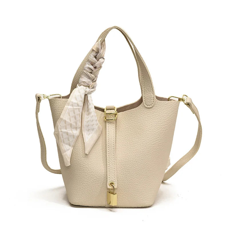 Sac Seau Texturé Litchi — Sac À Main Femme Élégant Style Minimaliste 2026