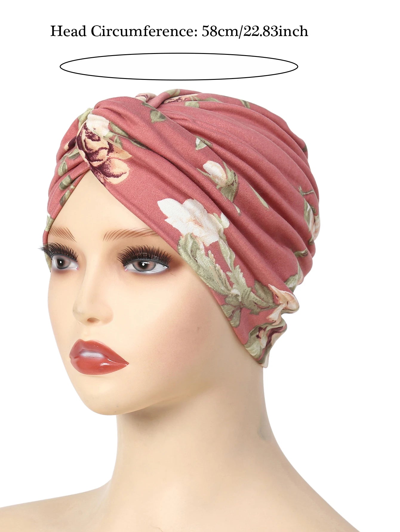 Turban Hijab Léopard Élastique Respirant — Bonnet Chimio Femme 2024