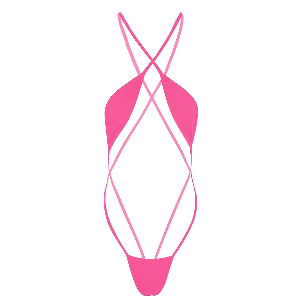 Mini Micro Bikini Tanga — Maillot Dos Nu Croisé Femme