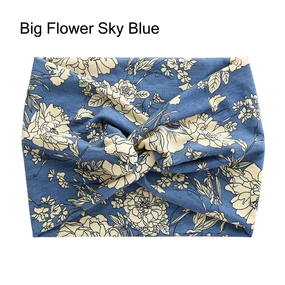 Bandeau Cheveux Torsadé Extra Large — Style Boho, 28 Coloris