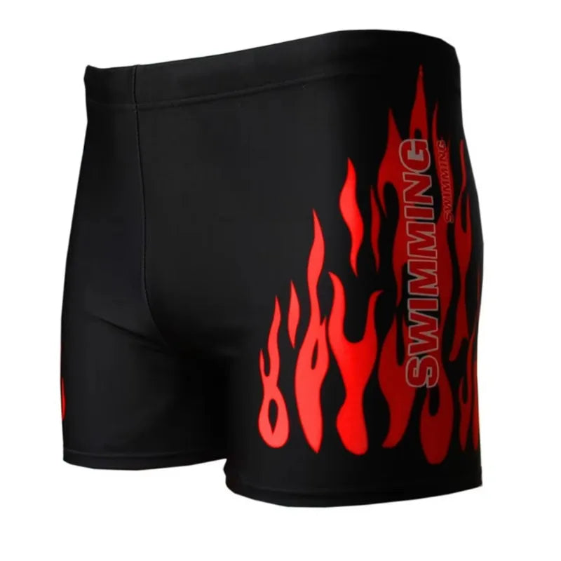 Boxer de Bain Homme — Motif Flamme