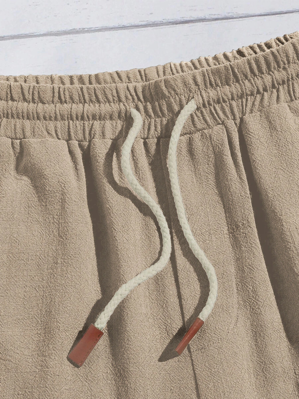 Short en Lin pour Homme – Coupe Ample, Style Casual, Respirant
